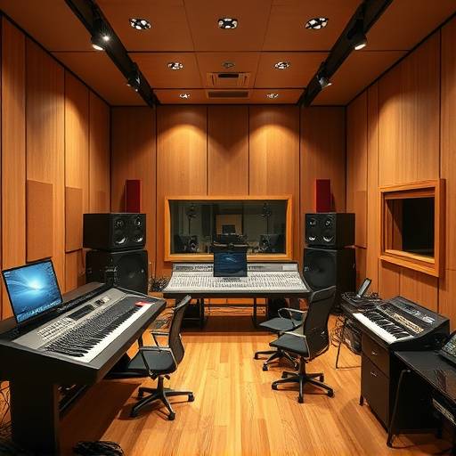 Acoustic Canvas Studio A: A spacious studio featuring a Neve console and a live recording room.